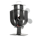 Circulation Thermal Power Fan 5-Blade Heat Powered Stove Fan for Wood/Log Burner/Fireplace Eco Friendly