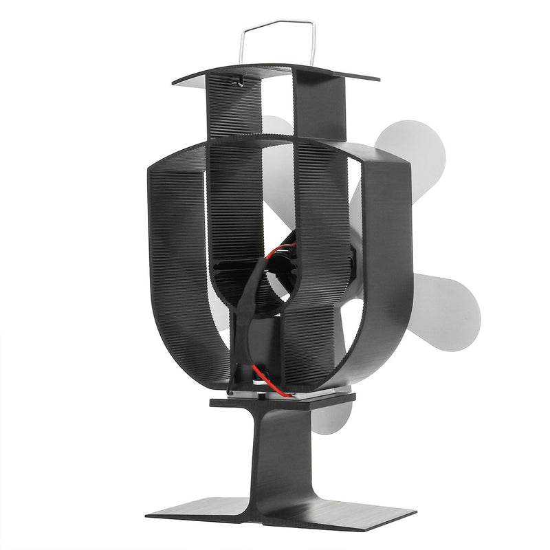 Circulation Thermal Power Fan 5-Blade Heat Powered Stove Fan for Wood/Log Burner/Fireplace Eco Friendly