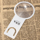 Mini 2 in 1 3X Handheld Ruler Fresnel Magnifier PVC Ultra Thin Magnifying for Reading Viewing