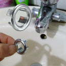 Sink Round Ring Overflow Spare Cover Tidy Chrome Trim Bathroom Ceramic Basin Overflow Ring
