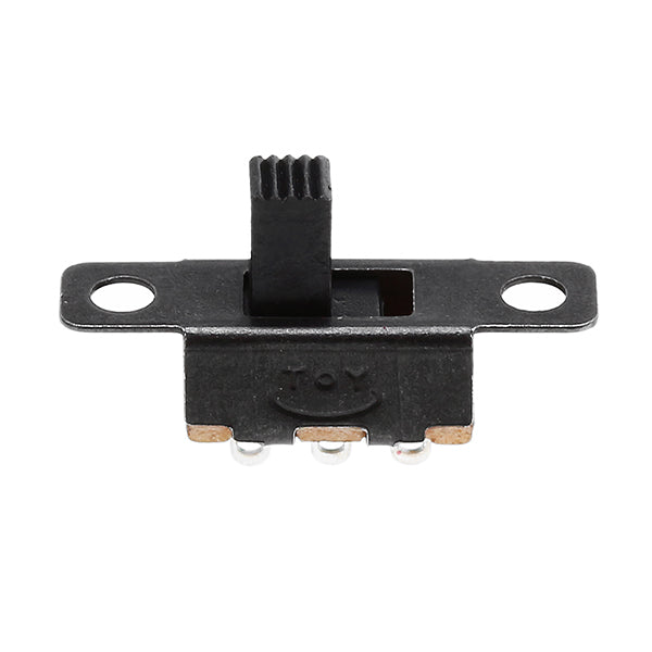 50Pcs Vertical Black Mini Miniature On/On 3 Pins Terminals Slide Switch