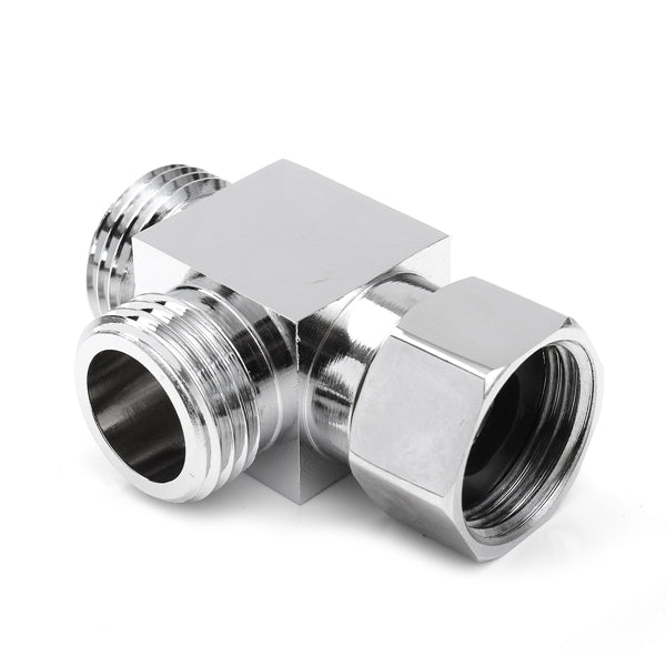 3 Way G 1/2'' Brass Shower Diverter Valve Angle Valve T-adapter Bathroom