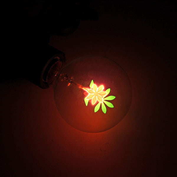 Vintage Industrial Filament Floral Iris E27 LED Night Light Bulbs Screw Cap Lamp