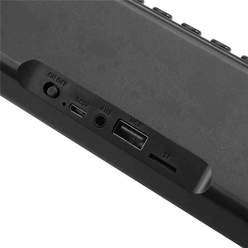 Portable Soundbar Wireless bluetooth Speaker Double Units TF Card FM Radio Bass Speaker with Mic