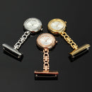 Casual Style Crystal Vintage Pocket Watch Stainless Steel Medical Womens Nurse Watch