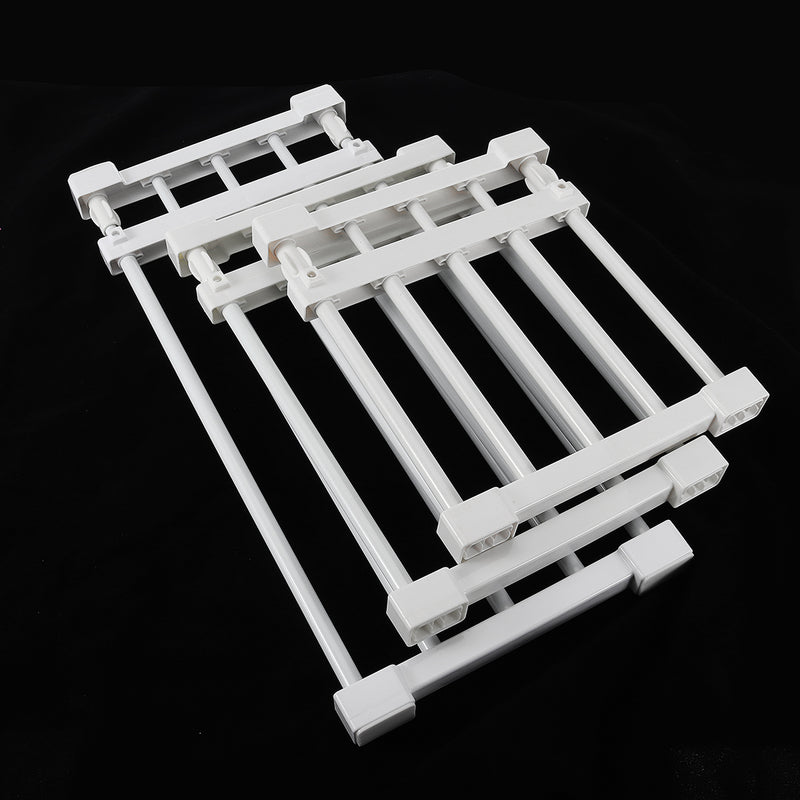 Adjustable Closet Organizer Divider Wall Mounted Kitchen Storage Rack Space Shelf Dividers