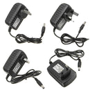 LUSTREON AC100-240V TO DC12V 2A 24W Power Supply Adapter For Strip Light + Female Connector