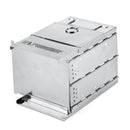 Outdoor BBQ Grill Adjustable Stainless Steel Camping Picnic Wood Stove Set