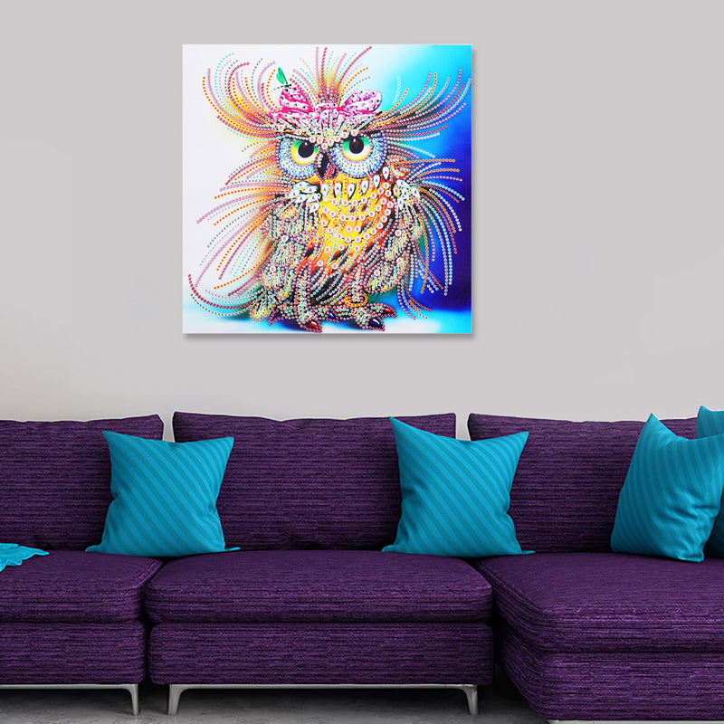 5D Cute Owl Animal Diamond Paintings Tool DIY Embroidery Cross Stitch Home Art Decorations