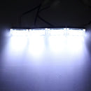8PCS 24LED Emergency Lights Warning Strobe Flash Lamp Bars Amber White 12V for Car Truck