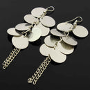 Retro Multilayer Round Tassel Dangle Drop Earring Women Jewelry