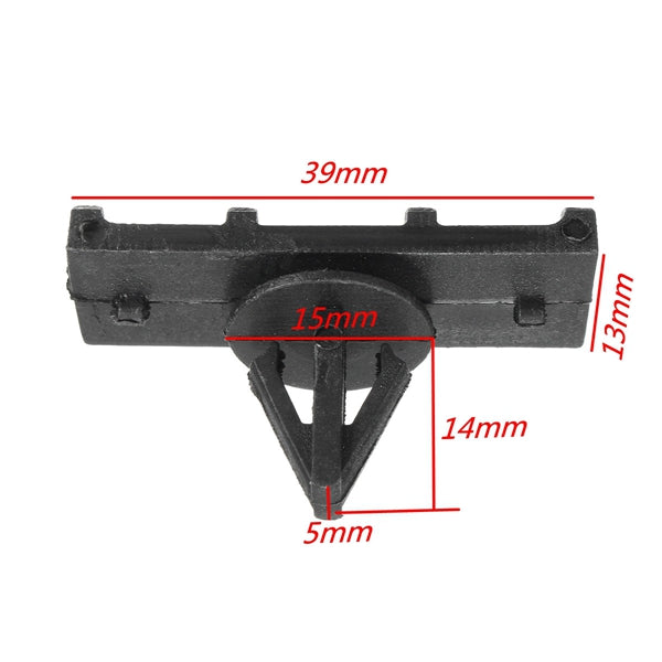 10pcs Fender Panel Exterior Rocker  Fastener Clips Black For Jeep Wrangler JK 07-15 68039280-AA