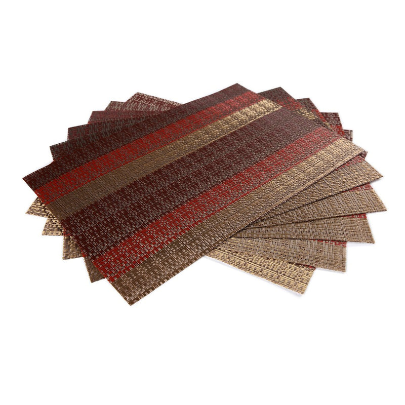 KCASA Fashion Pvc Dining Table Mat Disc Pads Bowl Pad Coasters Waterproof Table Cloth Pad S