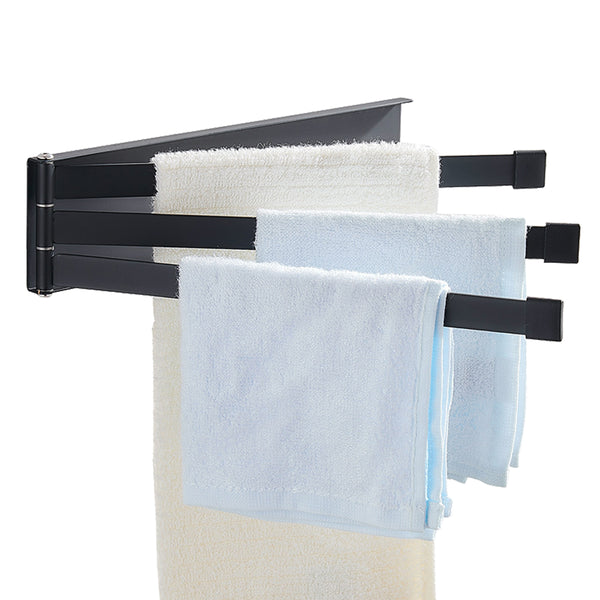 180 Towel Rack Hardware Rotating Accessory Bathroom Organizer Folding Towel Holder