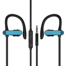PTM T50 Hanging Ear 3.5mm Headphones Wired Sports Running Earphone With Mic for Phones