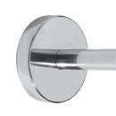 Punch-free Shower Bath Curtain Rod Telescopic Curved Pole Rod Spring w/ 12 Hooks