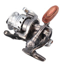 MN100 4.3:1 Mini Fishing Reel Metal Left/right Max Drag 4kg Spinning Reel Winter Ice Wheel