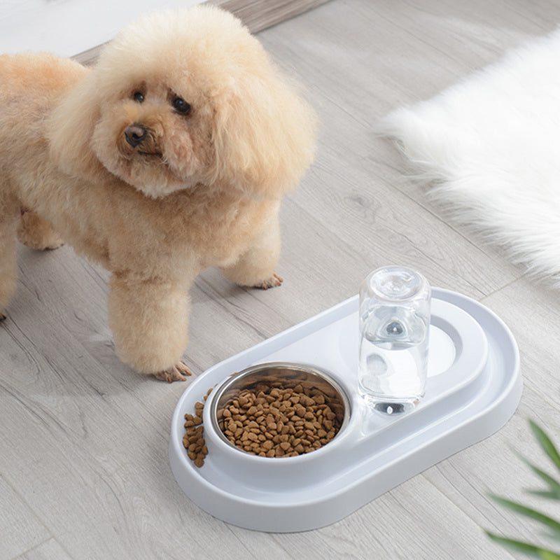 Automatic Pet Dog Cat Drink Water Dispenser Feeder Food Bowl Dish