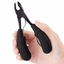 Y.F.M Black  Ingrown Toenails Cutter Matter Black Handle Ingrown Nail Clipper Manicure Tool With Box