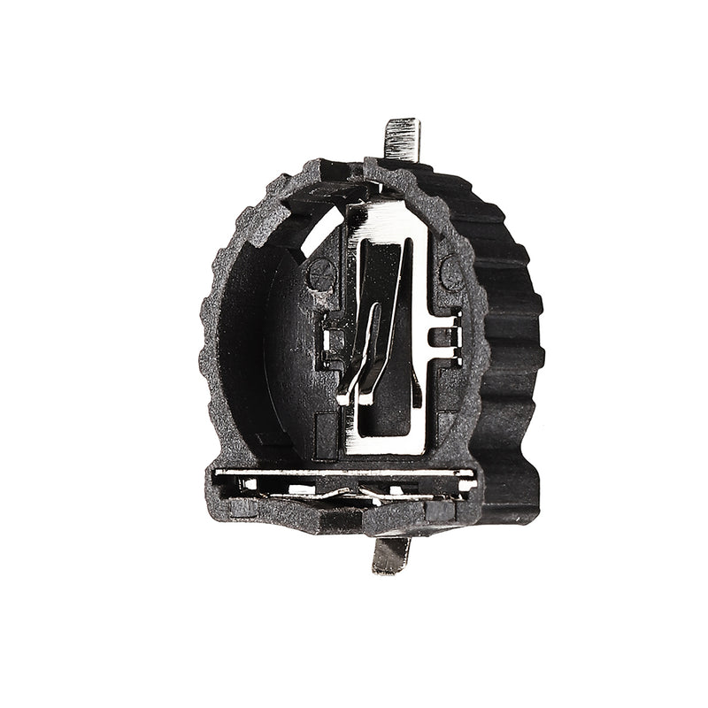 CR1220 Battery Holder Patch Button Battery Cell Sockets Case Black Plastic Housing