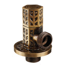 Antique Brass Triangle Valve Bathroom Accessory G1/2 Brass Angle Stop Valve Filling Valve Hexagonal Column Type