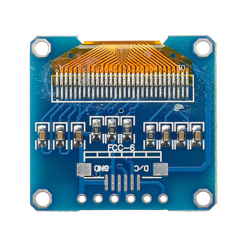 0.96 Inch 6Pin 12864 SPI Blue Yellow OLED Display Module For