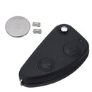 2 Buttons Remote Key Fob Case Shell With Battery For Alfa Romeo 147 156 166 GT