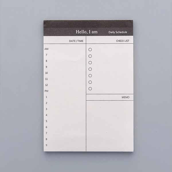 Simple Business Day Plan This Scratch Pad Can Tear Notebook Office Desk Schedule Memo Stationery 10 Pcs