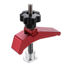 Drillpro Aluminum Alloy Quick Acting Hold Down Clamp T-Slot T-Track Clamp Set Woodworking Tool