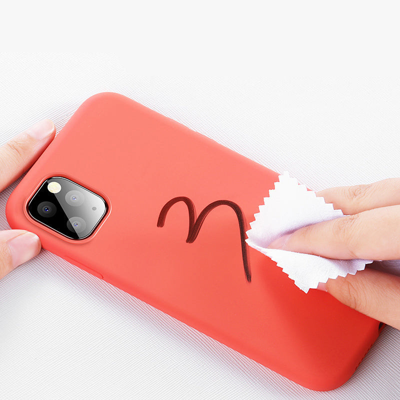 Cafele Smooth Shockproof Soft Liquid Silicone Rubber Back Cover Protective Case for iPhone 11 Pro 5.8 inch