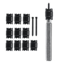 13pcs 3/8 Inch Double Sided Rotary Spot Weld Cutter Remover Drill Bits Cut Welds Set Tools Kit