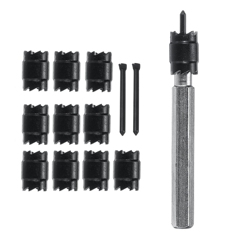13pcs 3/8 Inch Double Sided Rotary Spot Weld Cutter Remover Drill Bits Cut Welds Set Tools Kit