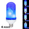 AC85-265V 4 Modes E27 Blue LED Flicker Flame Light Bulb Simulated Burning Fire Effect Festival Lamp