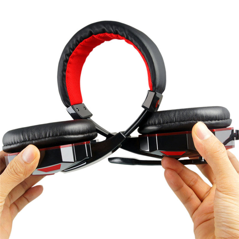 PLEXTONE PC780 LED Light Noise-cancelling Game Headset HD Mic Over-ear Headphone for PC Laptop Phone