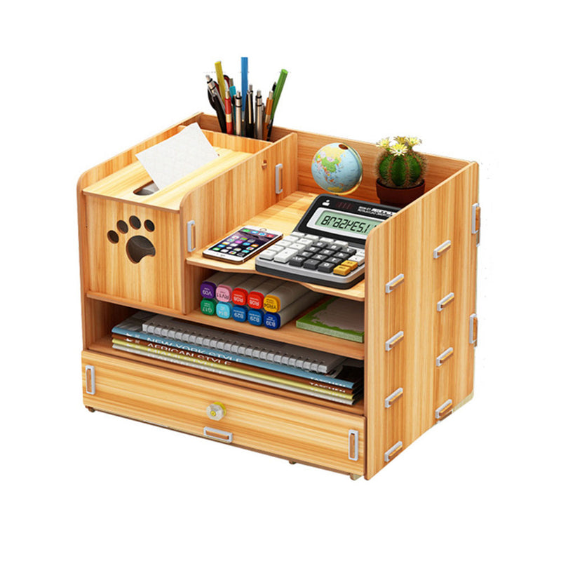 32.5x22.5x26cm Pencil Pen Holder Storage Box Rack Desk Stationery Density Plate Desktop Organizer