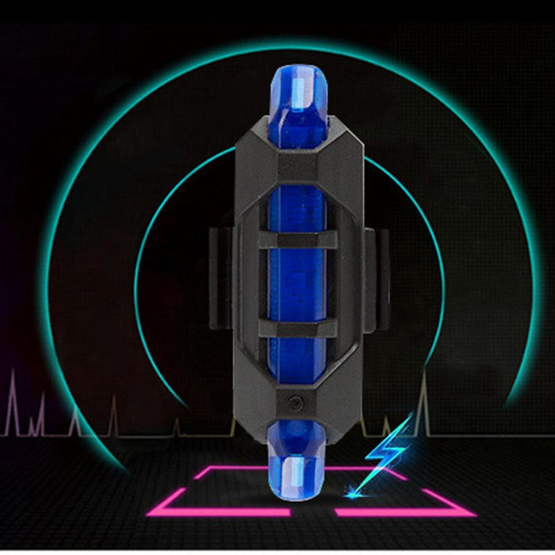 USB Rechargeable Bike LED Tail Light Bicycle Safety Cycling Warning Rear Lamp