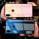 Bakeey Gradient Color Tempered Glass + Soft TPU Back Cover Protective Case for Xiaomi Redmi 7 / Redmi Y3