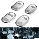 Chrome Brushed Rocker Switch Cover For Harley Electra Glide FLHTCU 1996-2013
