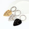 1Pcs Stainless Steel Guitar Picks with Keychain or Pendant Necklace