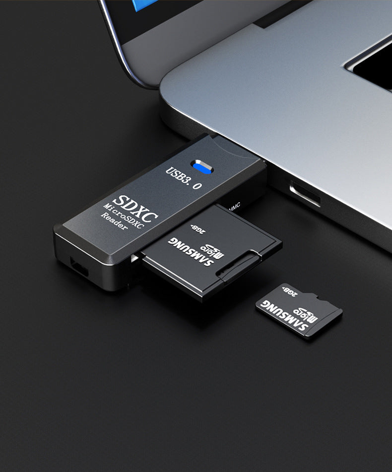 ULT-BEST USB 3.0 Multi-function Card Reader TF SD Card Reader 2 in 1 Portable Card Adapter