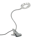 USB Flexible Clip-On LED Bedside Desk Reading Light White/Warm White Portable Make Up Night Lamp