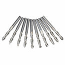 10pcs 1/8 Inch Shank 2 Flutes Carbide Ball Nose End Mills 17mm 2 Flute CNC Cutting Tool