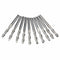 10pcs 1/8 Inch Shank 2 Flutes Carbide Ball Nose End Mills 17mm 2 Flute CNC Cutting Tool