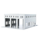 N Scale 1:76 Double-Decker Bus Truck Repair Factory Workshop Building Model