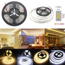 5M 300 SMD 3014 White/Warm White Waterproof LED Strip Light DC 12V