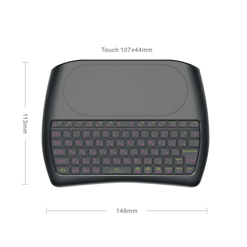 Mini I8 D8-S English Russian Laser Version wireless 2.4GHz keyboard MX3 Air Mouse