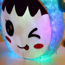 Flashing Plush Enoji Pillow Stuffed Led Light Cute Sheep Toy Luminous Pillow Colorful Animal Doll