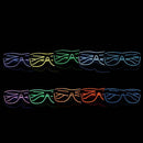 LED Flashing Sunglasses EL Wire Glasses Glow Party Nightculb Festival Eyewear