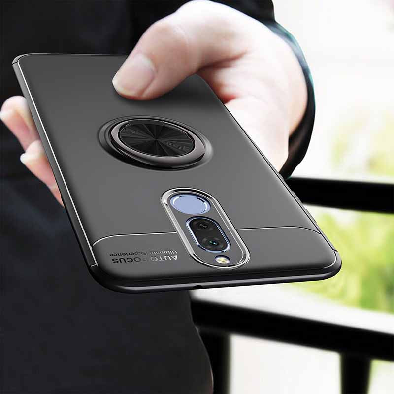 For Xiaomi Redmi 8 Case Bakeey 360 Rotating Magnetic Ring Holder Soft TPU Shockproof Protective Case