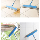 Mannual Magic Dust Hair Bathroom Wiper Broom Handle Blade Cleaning Brush Sweep Rubber Sweep Cleaner